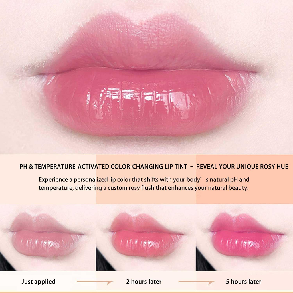 6 Pcs/Set Peach Aloe Vera Strawberry Blueberry Avocado Grape Jelly Lipstick Set Temperature Change Moisturizer Flower Lip Stick Long Lasting Nutritious Lip Balm Magic Color Change Lip Gloss